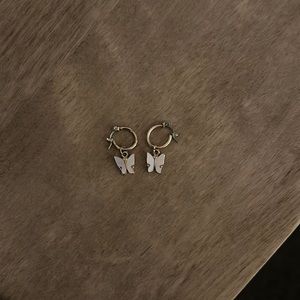 Urban outfitters butterfly dangle earrings